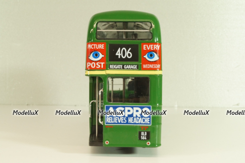 AEC Regent III RT 1947 Regent, bus, green, AUTOBUS DAL MONDO №87, Hachette 1:43 Дефект!