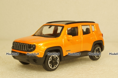 Jeep Renegade 2014 orange, Burago 1:43