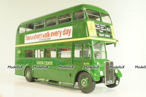 AEC Regent III RT 1947 Regent, bus, green, AUTOBUS DAL MONDO №87, Hachette 1:43 Дефект!