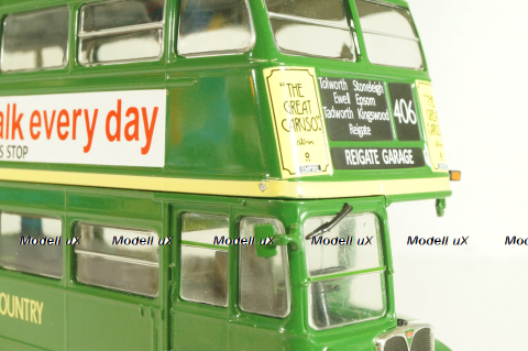AEC Regent III RT 1947 Regent, bus, green, AUTOBUS DAL MONDO №87, Hachette 1:43 Дефект!