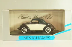 Volkswagen Hebmuller Cabriolet 1950, black/beige, built on VW Beetle (Typ 14), 052140, Minichamps 1:43
