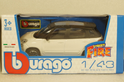 Fiat 500L 2012 white, Burago 1:43