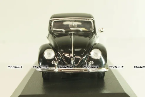 Volkswagen Hebmuller Cabriolet 1950, black/beige, built on VW Beetle (Typ 14), 052140, Minichamps 1:43