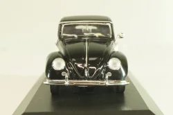 Volkswagen Hebmuller Cabriolet 1950, black/beige, built on VW Beetle (Typ 14), 052140, Minichamps 1:43