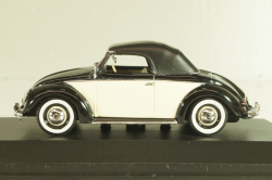 Volkswagen Hebmuller Cabriolet 1950, black/beige, built on VW Beetle (Typ 14), 052140, Minichamps 1:43