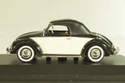 Volkswagen Hebmuller Cabriolet 1950, black/beige, built on VW Beetle (Typ 14), 052140, Minichamps 1:43