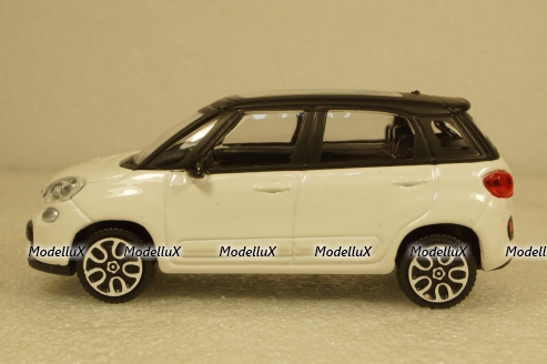 Fiat 500L 2012 white, Burago 1:43