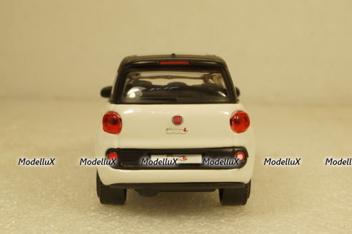 Fiat 500L 2012 white, Burago 1:43