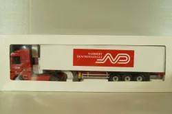 Renault Magnum  AE500 with semi-trailer fridge "Norbert Dentressangle" 2008, red/white, 117415, Eligor 1:43