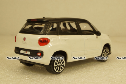 Fiat 500L 2012 white, Burago 1:43