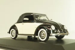 Volkswagen Hebmuller Cabriolet 1950, black/beige, built on VW Beetle (Typ 14), 052140, Minichamps 1:43