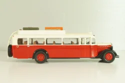 Citroen 46 DP UAD 1955, bus, red/beige, AUTOBUS DAL MONDO №25, Hachette 1:43