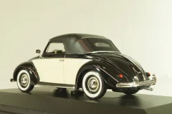 Volkswagen Hebmuller Cabriolet 1950, black/beige, built on VW Beetle (Typ 14), 052140, Minichamps 1:43