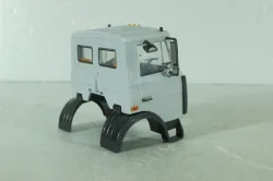 Маз кабина в сборе, серая, АвтоИстория 1:43