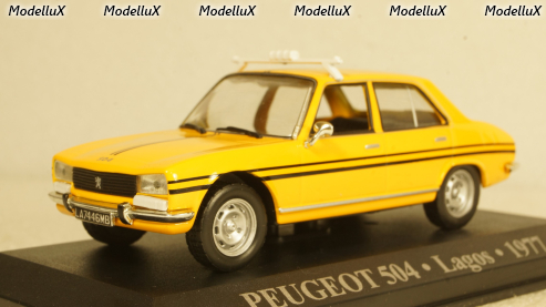 Peugeot 504 TAXI LAGOS 1977, Altaya 1:43