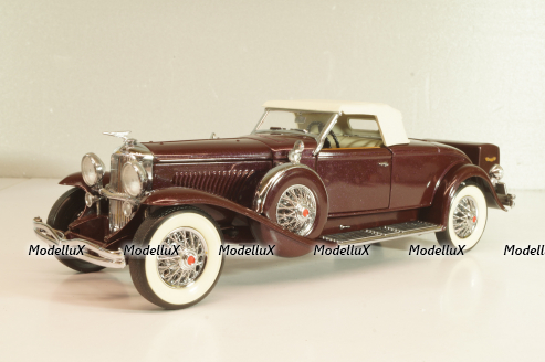 Duesenberg J Derham Tourster Model 1930 red/gray, Franklin Mint 1:24