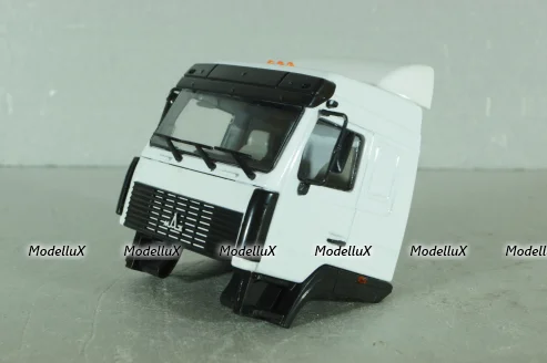 Маз кабина в сборе, белая, АвтоИстория 1:43