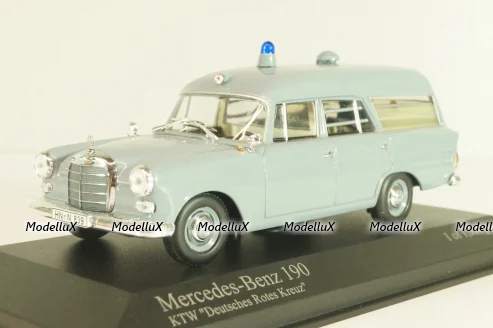 Mercedes-Benz 190 (W121) Ambulance 1961, grey, 400037270,Minichamps 1:43