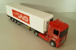 Renault Magnum  AE500 with semi-trailer fridge "Norbert Dentressangle" 2008, red/white, 117415, Eligor 1:43