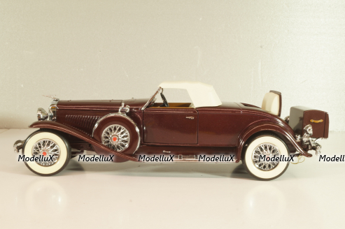 Duesenberg J Derham Tourster Model 1930 red/gray, Franklin Mint 1:24