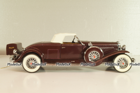Duesenberg J Derham Tourster Model 1930 red/gray, Franklin Mint 1:24