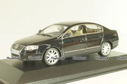 Volkswagen Passat (B6) 2005, black, 3C0099300C9X, Minichamps 1:43