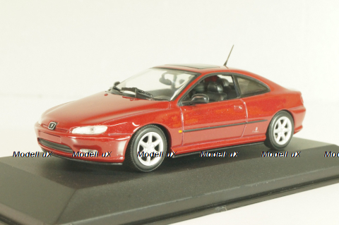 Peugeot 406 Coupe 1996, red, 430112620, Minichamps 1:43