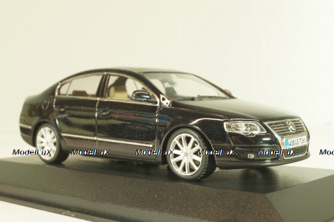 Volkswagen Passat (B6) 2005, black, 3C0099300C9X, Minichamps 1:43