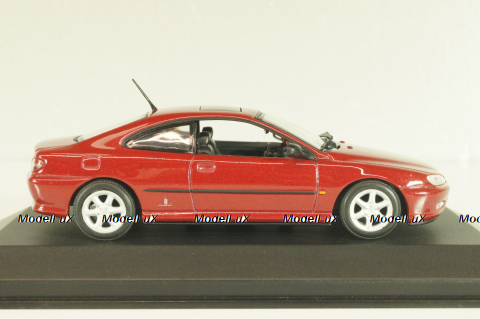 Peugeot 406 Coupe 1996, red, 430112620, Minichamps 1:43