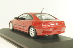 Peugeot 406 Coupe 1996, red, 430112620, Minichamps 1:43