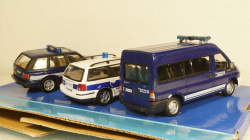 Range Rover P38, Volkswagen Passat, Ford Transit, Набор полиция THW, Cararama 1:43