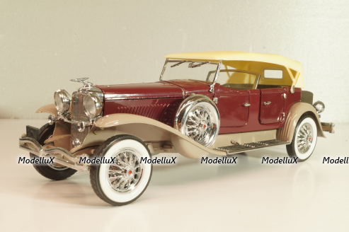 Duesenberg J 550 1935, maroon blue/black, Franklin Mint 1:24