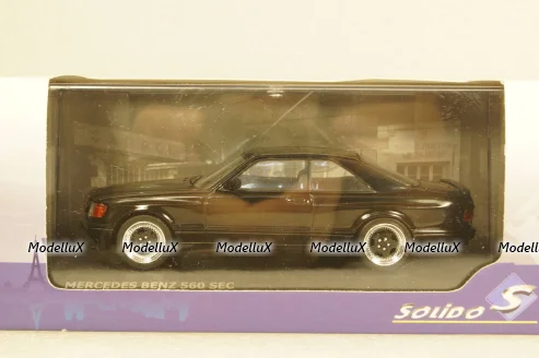 Mercedes S-Class 560SEC AMG (C126) Wide Body 1990, black, 4310901, Solido 1:43