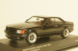 Mercedes S-Class 560SEC AMG (C126) Wide Body 1990, black, 4310901, Solido 1:43 Уценка!