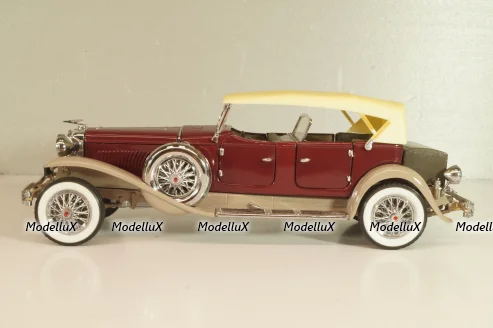 Duesenberg J 550 1935, maroon/yellow, Franklin Mint 1:24