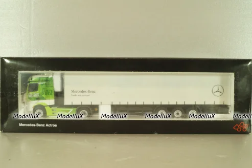 Mercedes-Benz Actros FH25 GigaSpace 4x2 2012 with semi-trailer "Mercedes-Benz", green/silver, 8622/03, NZG 1:50