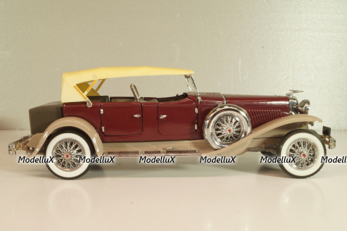 Duesenberg J 550 1935, maroon blue/black, Franklin Mint 1:24