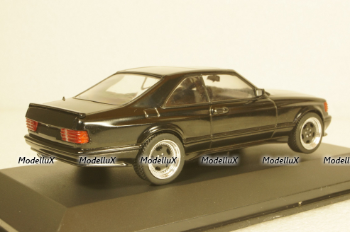 Mercedes S-Class 560SEC AMG (C126) Wide Body 1990, black, 4310901, Solido 1:43 Уценка!