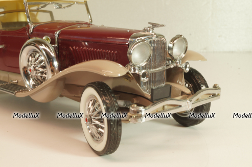 Duesenberg J 550 1935, maroon blue/black, Franklin Mint 1:24