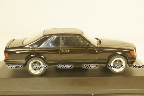 Mercedes S-Class 560SEC AMG (C126) Wide Body 1990, black, 4310901, Solido 1:43 Уценка!