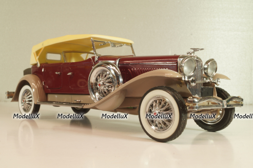Duesenberg J 550 1935, maroon blue/black, Franklin Mint 1:24