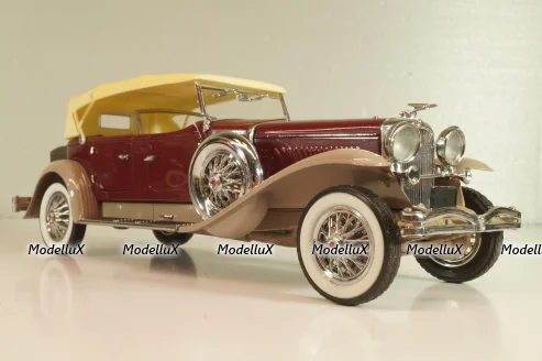 Duesenberg J 550 1935, maroon/yellow, Franklin Mint 1:24