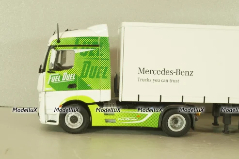 Mercedes-Benz Actros FH25 GigaSpace 4x2 2012 with semi-trailer "Mercedes-Benz", green/silver, 8622/03, NZG 1:50