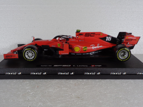 Ferrari SF90 #16 Formula 1, Charles Leclerc Winner Italian GP 2019 Bburago 1:18