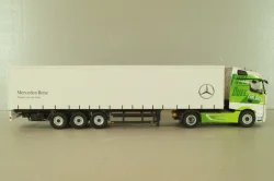 Mercedes-Benz Actros FH25 GigaSpace 4x2 2012 with semi-trailer "Mercedes-Benz", green/silver, 8622/03, NZG 1:50