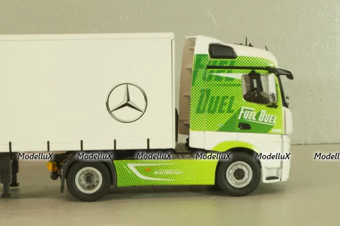 Mercedes-Benz Actros FH25 GigaSpace 4x2 2012 with semi-trailer "Mercedes-Benz", green/silver, 8622/03, NZG 1:50