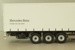 Mercedes-Benz Actros FH25 GigaSpace 4x2 2012 with semi-trailer "Mercedes-Benz", green/silver, 8622/03, NZG 1:50