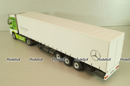 Mercedes-Benz Actros FH25 GigaSpace 4x2 2012 with semi-trailer "Mercedes-Benz", green/silver, 8622/03, NZG 1:50