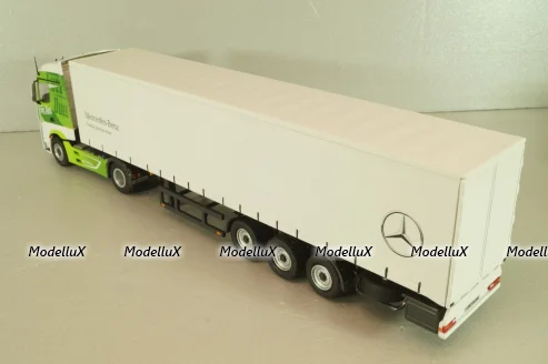 Mercedes-Benz Actros FH25 GigaSpace 4x2 2012 with semi-trailer "Mercedes-Benz", green/silver, 8622/03, NZG 1:50