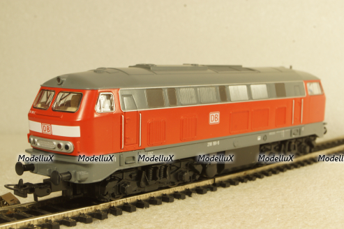 BR 218 DB mesh, diesel locomotive, epoch VI, HO Piko, 1:87